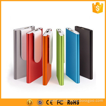 with portable hook aluminum 3000mah portable power bank